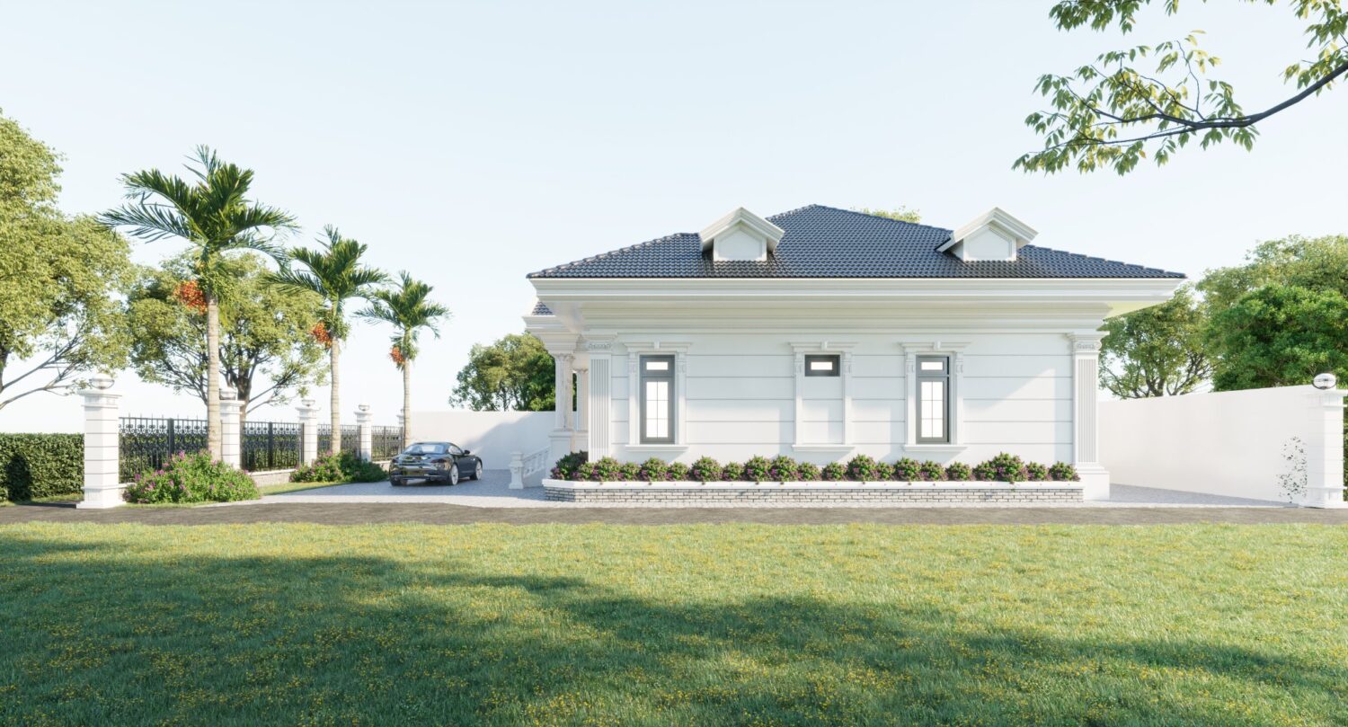 7461. Free Sketchup Garden House Exterior Model-4