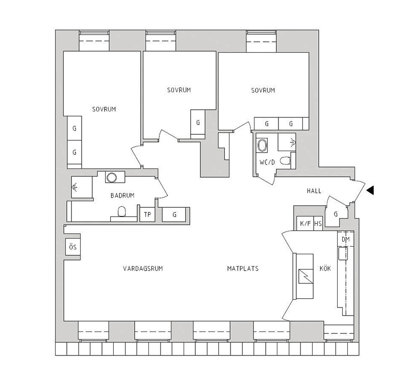 斯德哥尔摩温馨北欧公寓设计-20