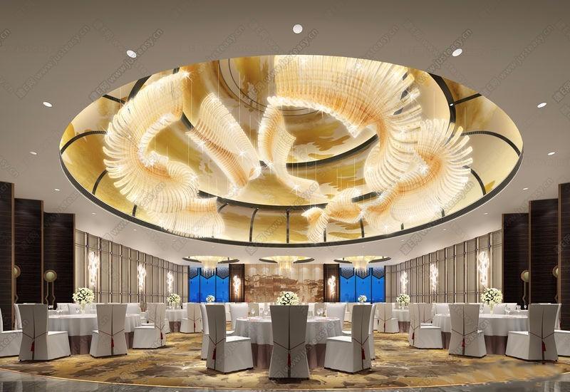 
济南宴会厅会议厅会议室装修装饰设计施工 -4