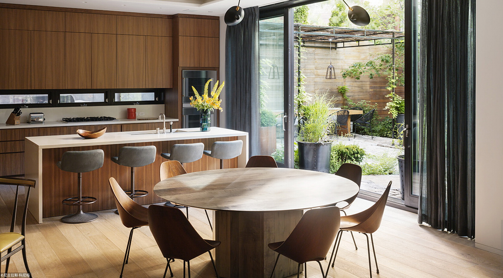 豪华别墅 现代风格Downing Street Townhouses 美国 纽约 别墅-10