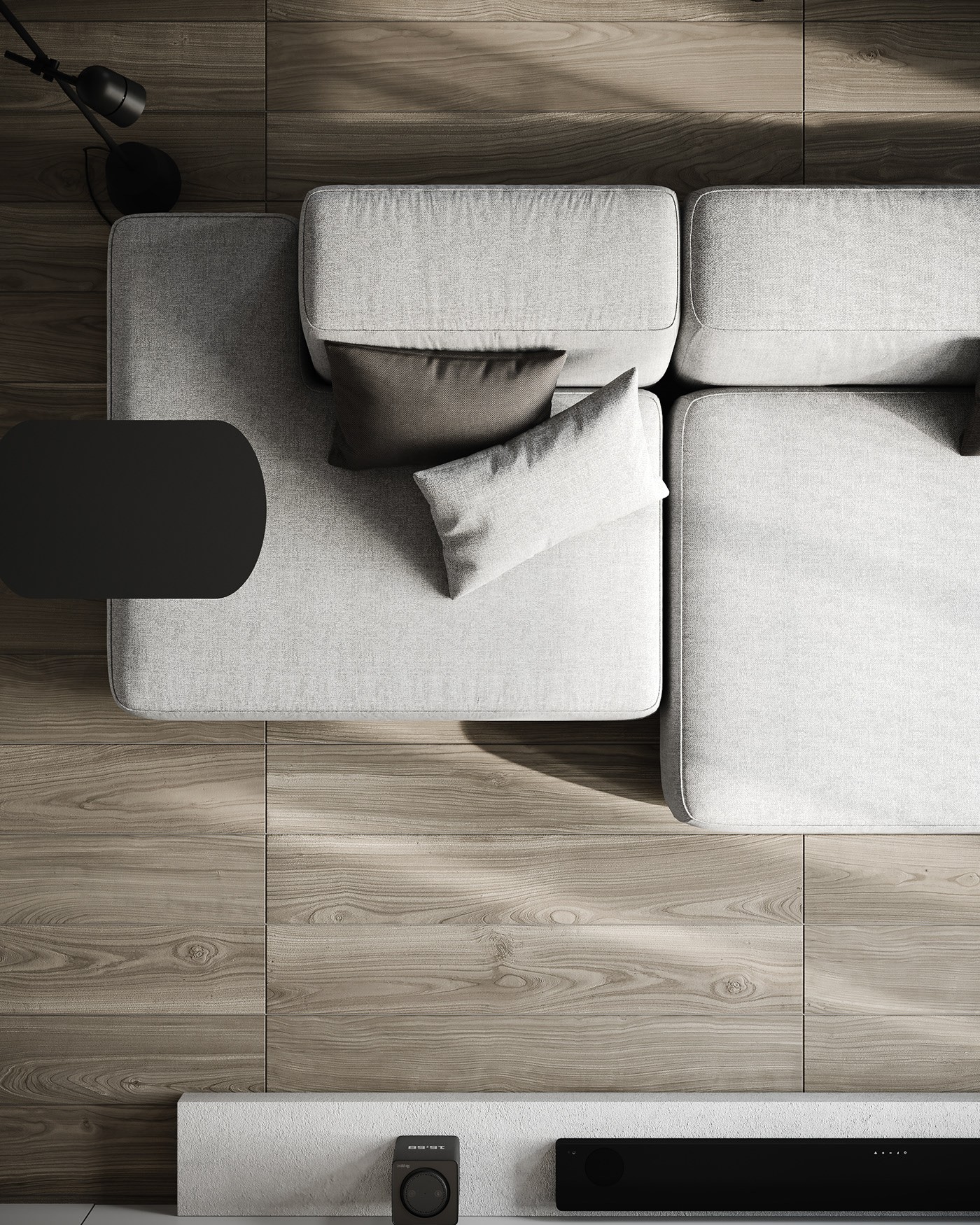 高级灰色系公寓设计 超耐看的设计！-5