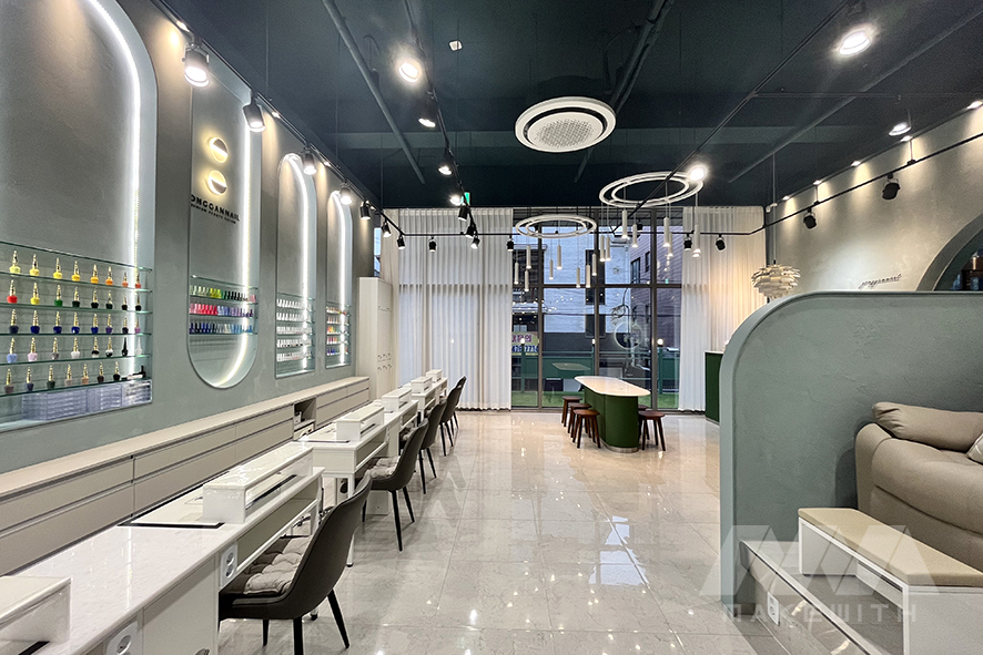 江南美甲店室内设计丨韩国首尔丨MAKEWITH-13