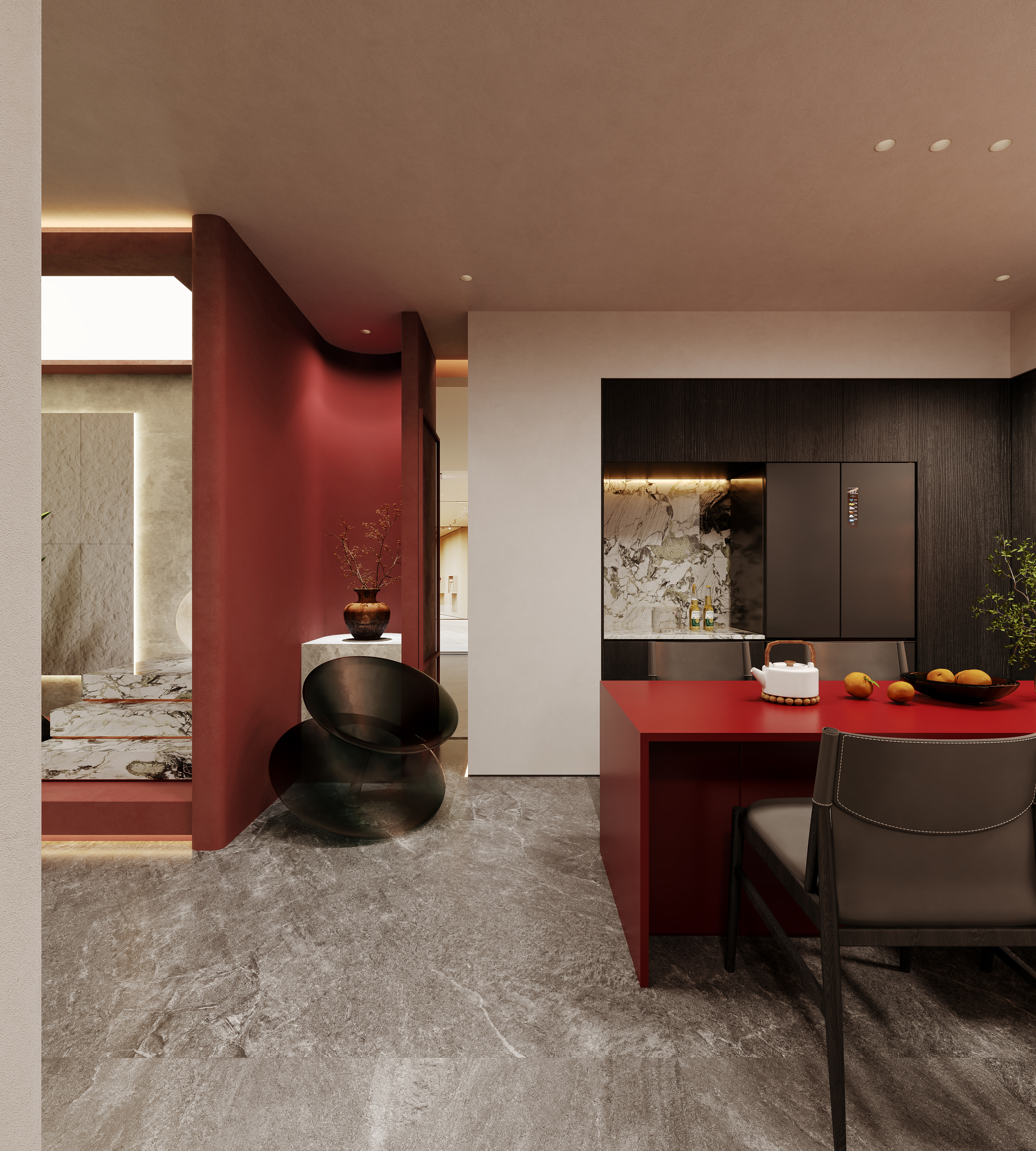 现代艺术涂料展厅,上海卡乐意艺术漆展厅丨中国上海-23