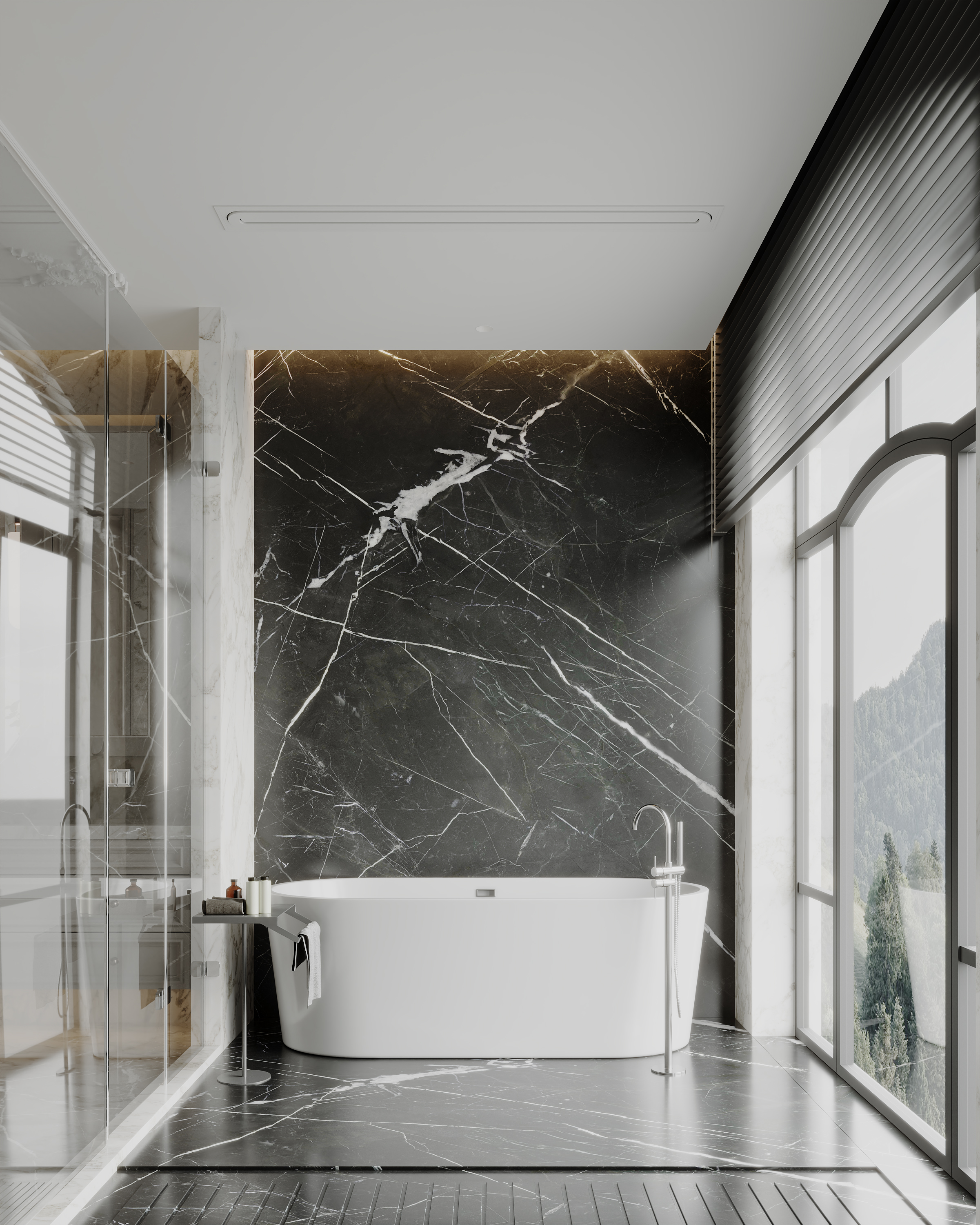 美式轻奢别墅空间表现-12