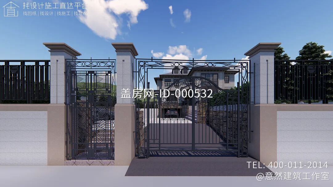 【设计师案例】土建参考造价86万，面宽16.2m×进深11.3m湖北宜昌二层欧式别墅-46