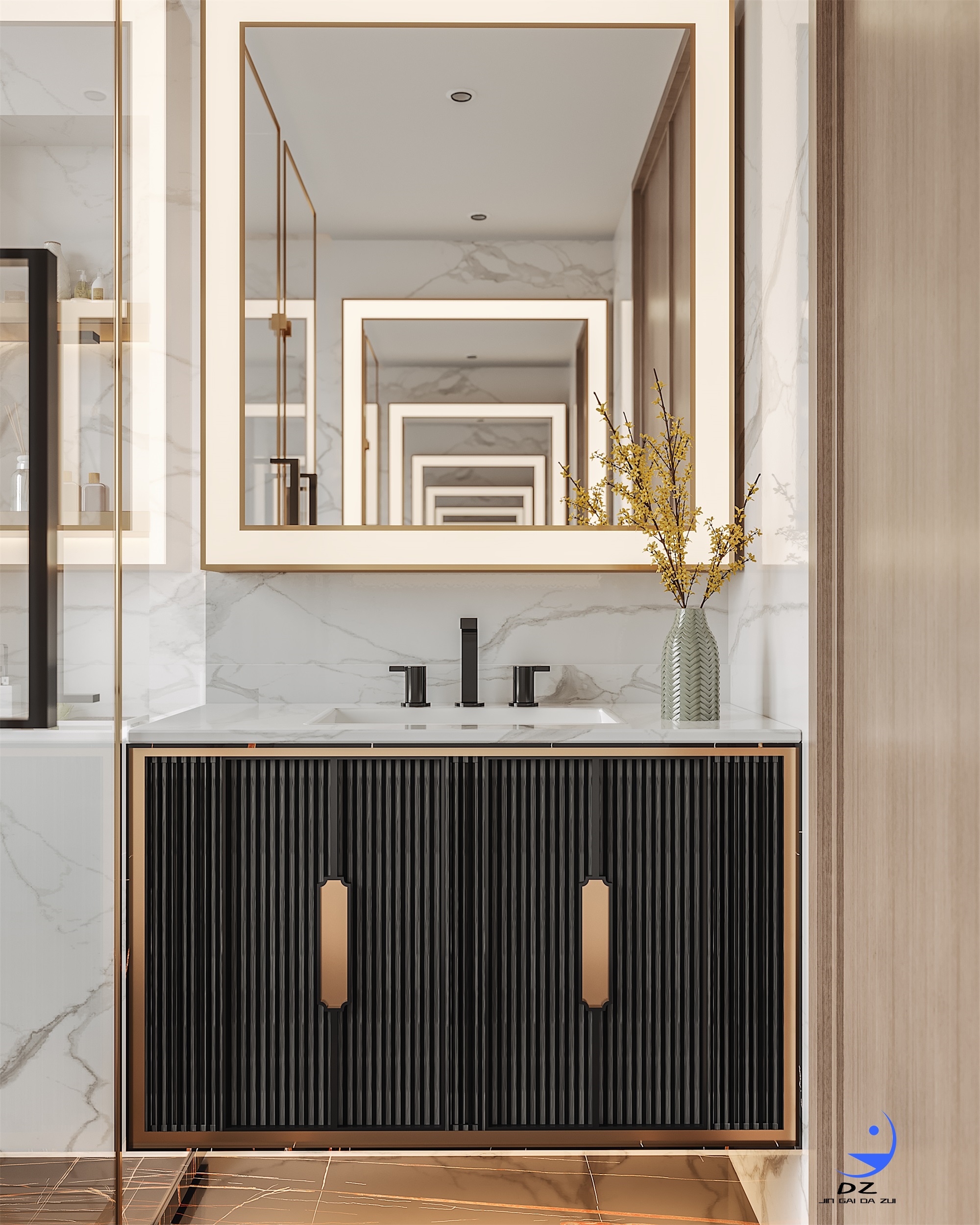 挑空室内客餐厅过道卧室案例分享-25