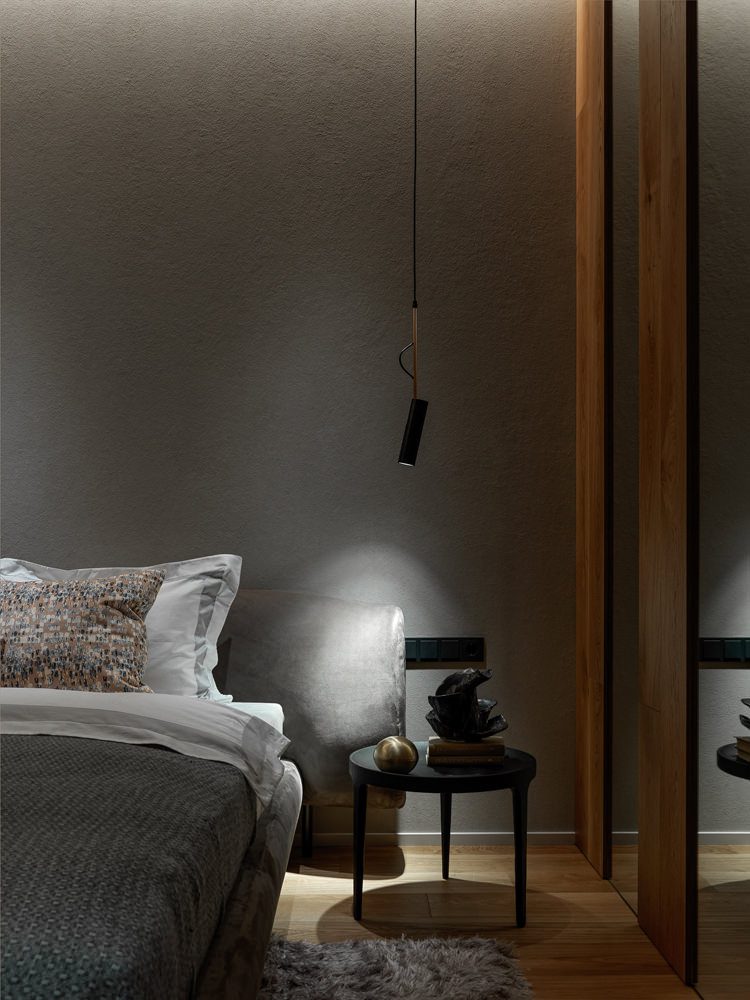 带空中楼梯和石墙的两层公寓设计丨俄罗斯莫斯科丨Design Rocks工作室（叶夫根尼·希洛夫,伊利亚·叶罗舍维奇）-31