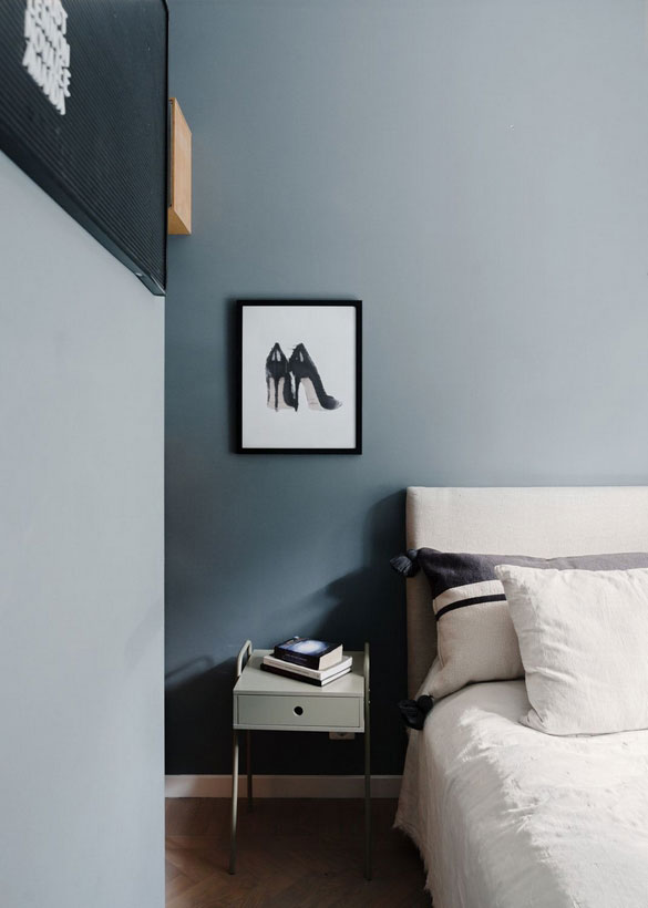 瑞典风格公寓 | 色彩碰撞的宁静空间-16