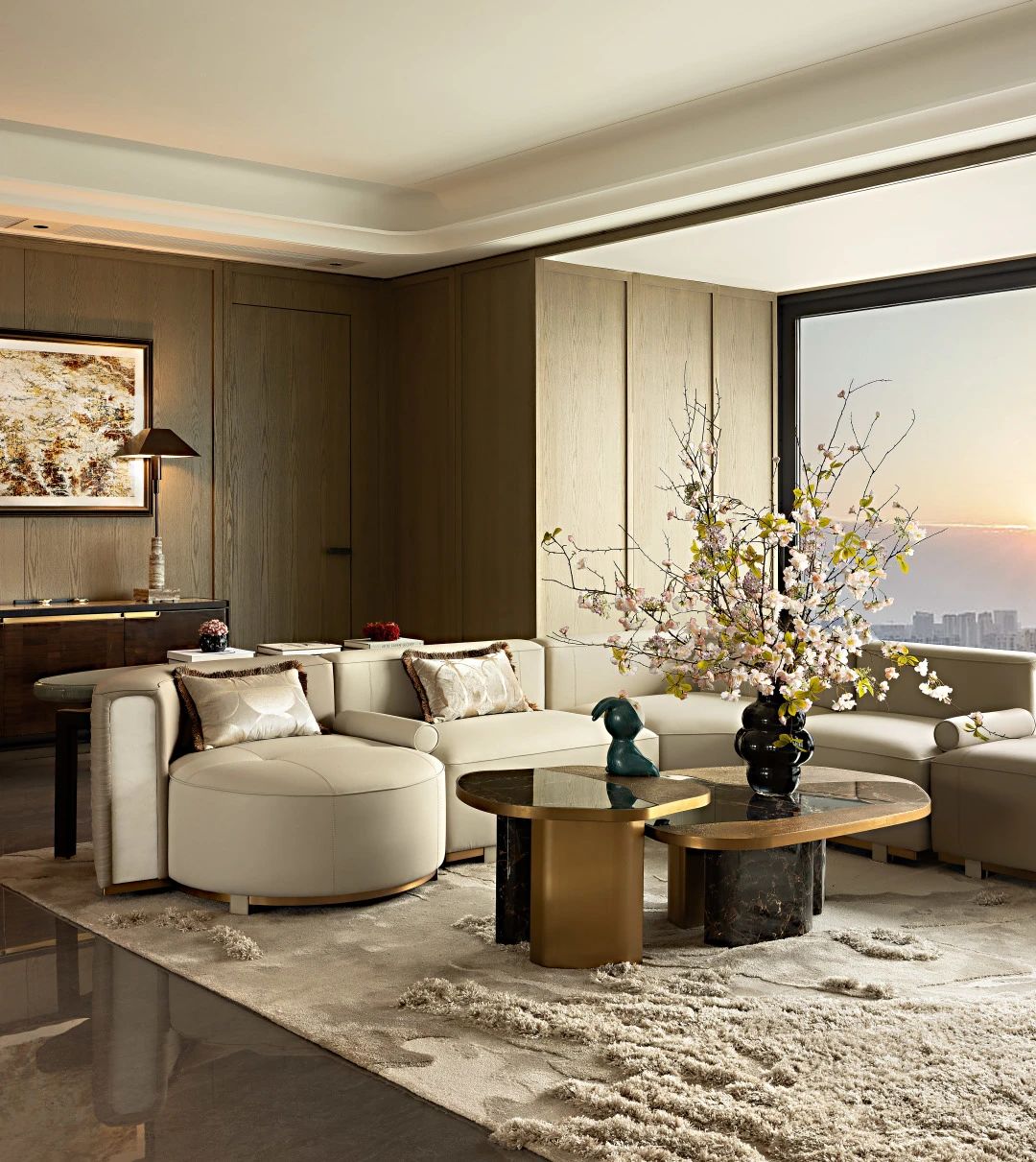 广州长隆越秀瑞麓府样板房建面约253,205m²户型丨中国广州丨硬装矩阵纵横,软装矩阵鸣翠-57