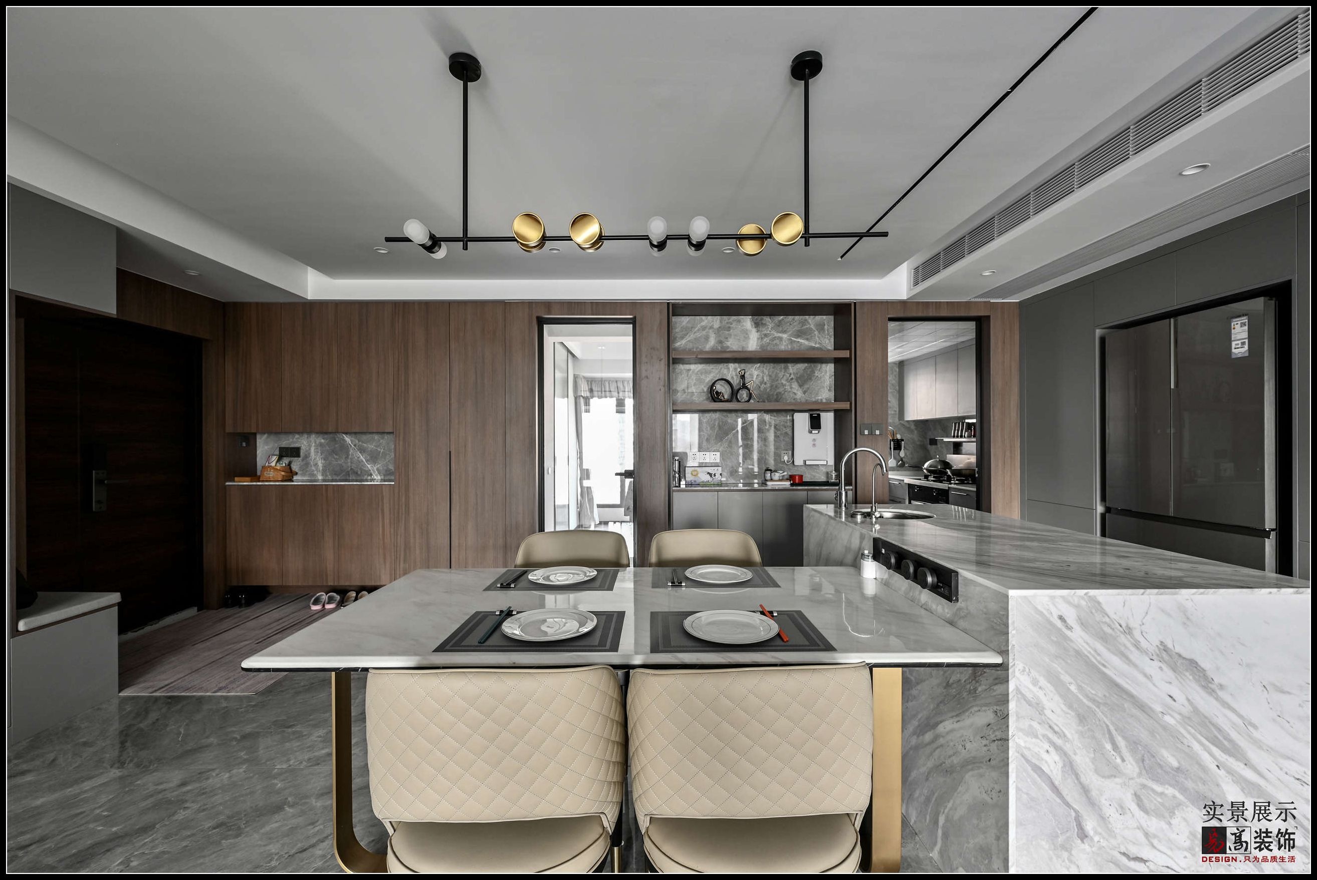 鸿源国际公馆实景呈现丨易高装饰-9