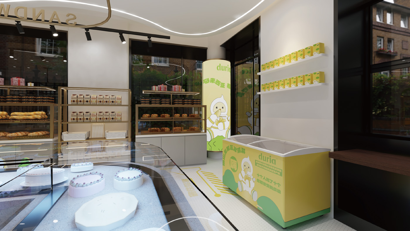 星际榴莲之旅 · 上海光明悠焙&马来 Duria 榴冠王主题店设计丨中国上海-23