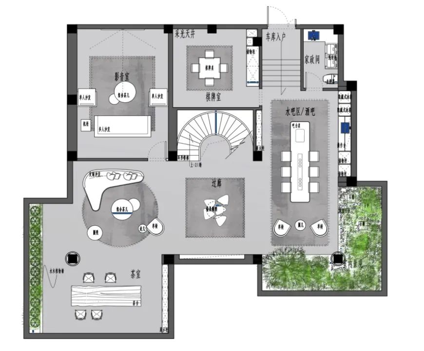 600㎡轻奢豪宅丨南京既白空间设计 李文杰-70