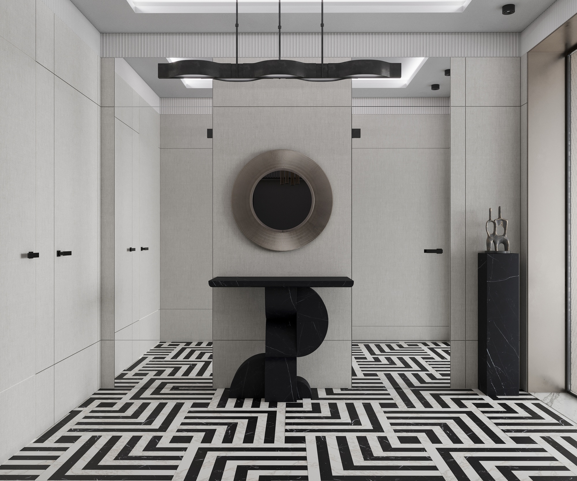 莫斯科河滨公园 88 平室内设计丨俄罗斯莫斯科丨Quadro Room-19