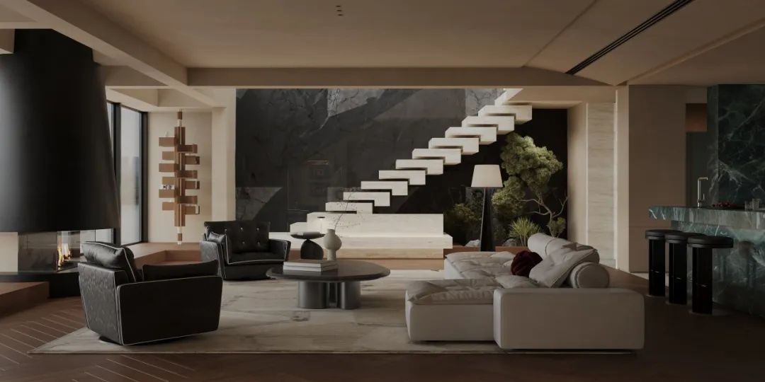 野奢绿意 · 550㎡空中湖景别墅设计丨HOMBLE 红柏设计-14