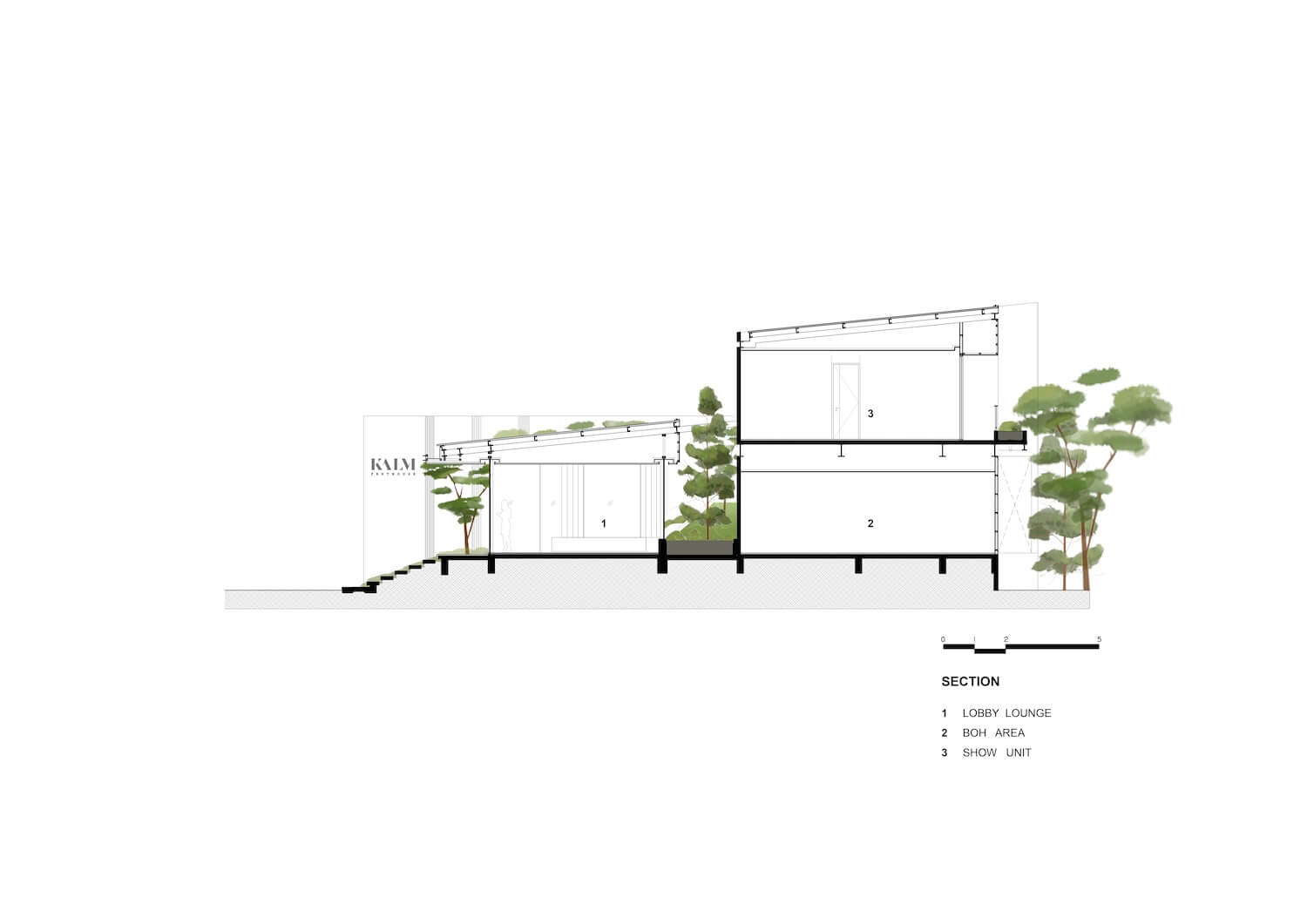 卡尔姆·阿里顶层公寓，展示画廊丨泰国曼谷丨Paon Architects-16