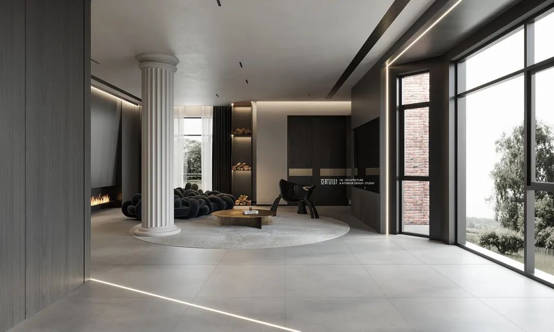 黑白灰的魅影之家 · 爵世名邸的现代艺术设计丨亚町设计-23