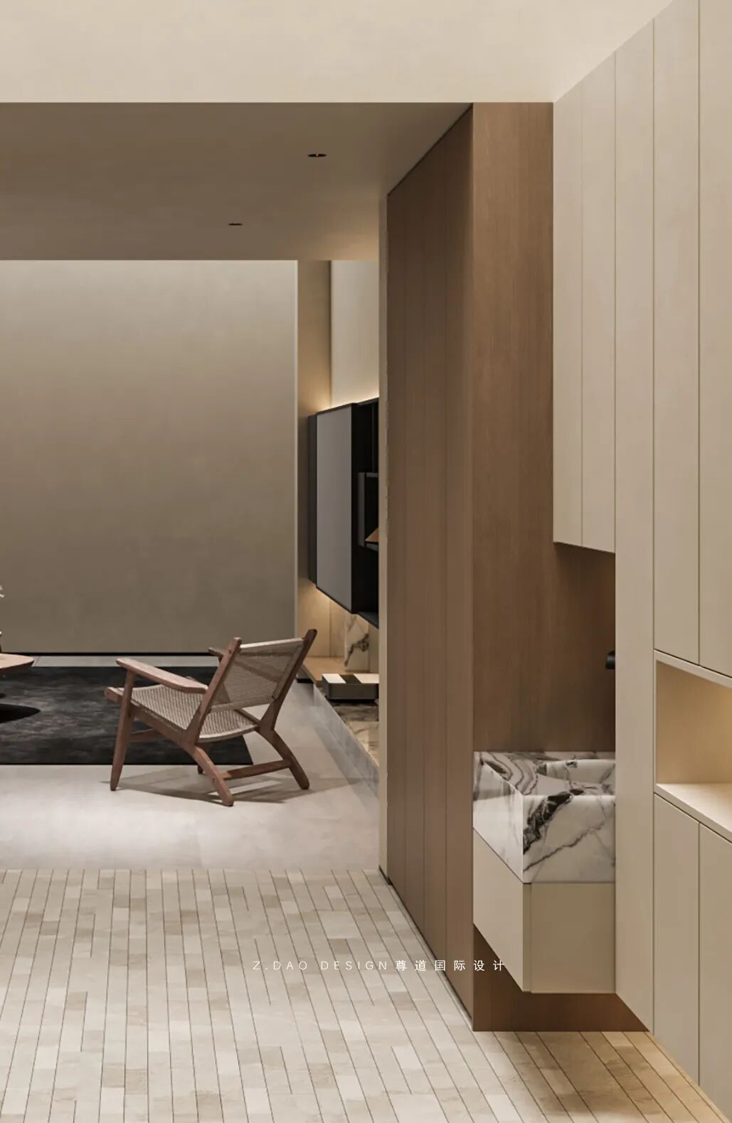 龙湖丽丰·西宸原著400㎡静奢风别墅(《喜 棠》)丨尊道国际设计-26