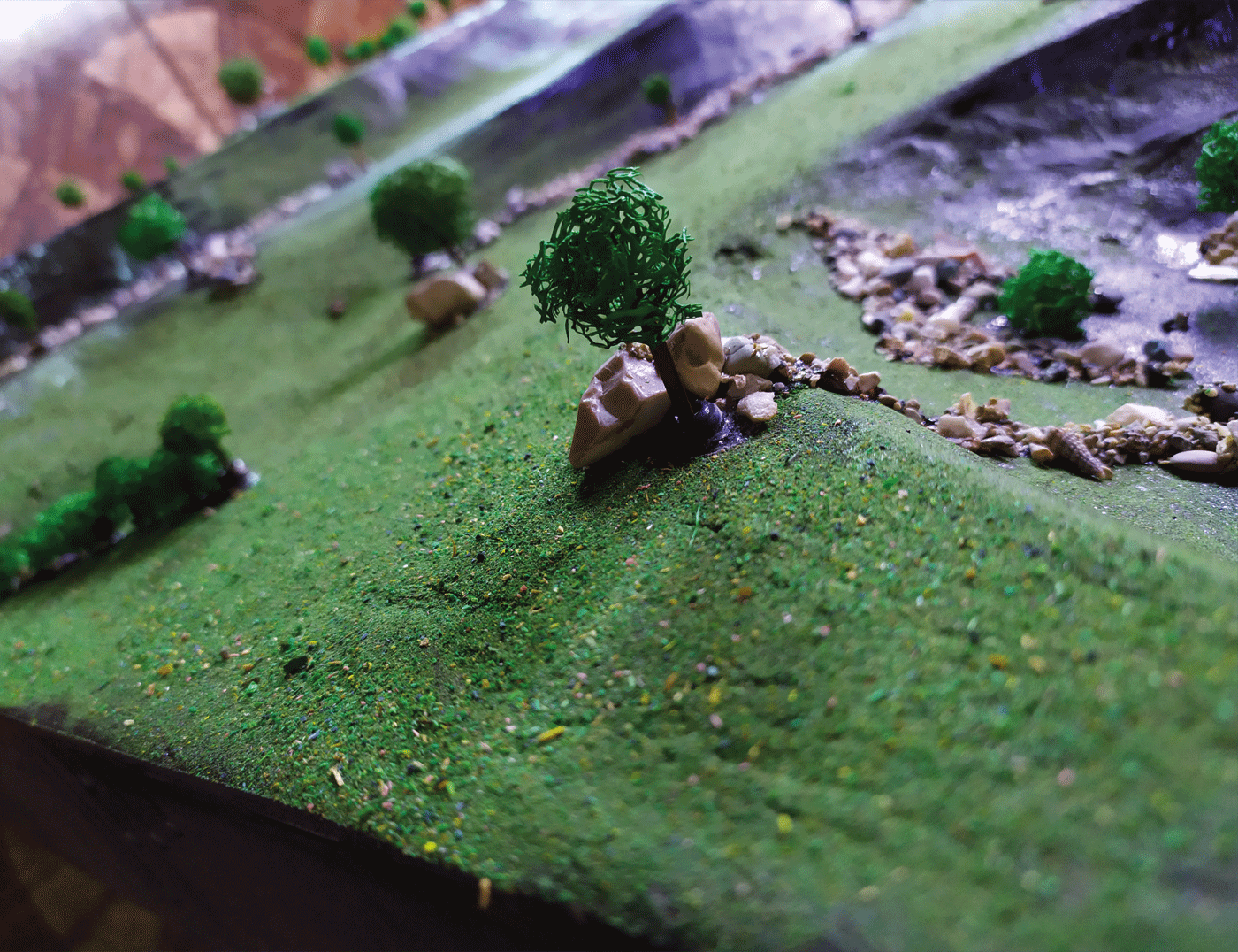 Maquette for a mountainous area-5