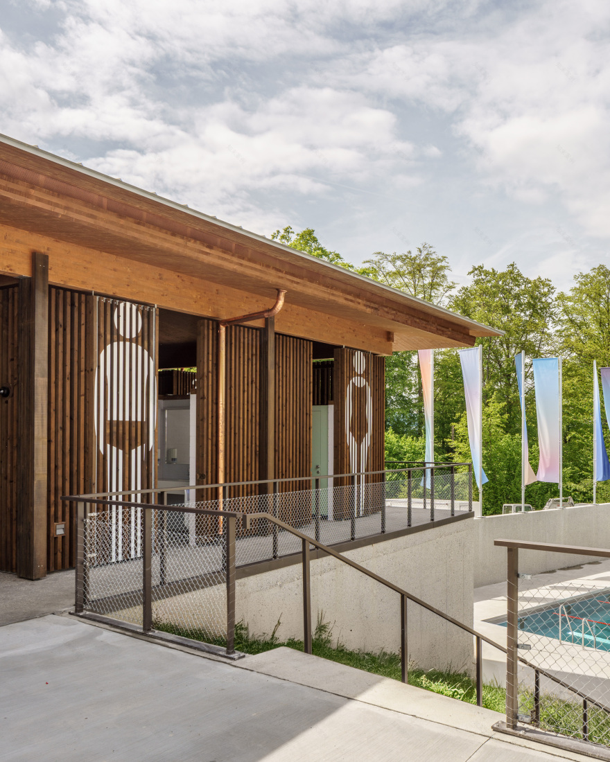 森林泳池齐默格格丨瑞士卢塞恩丨Brechbuehler Walser Architekten-34