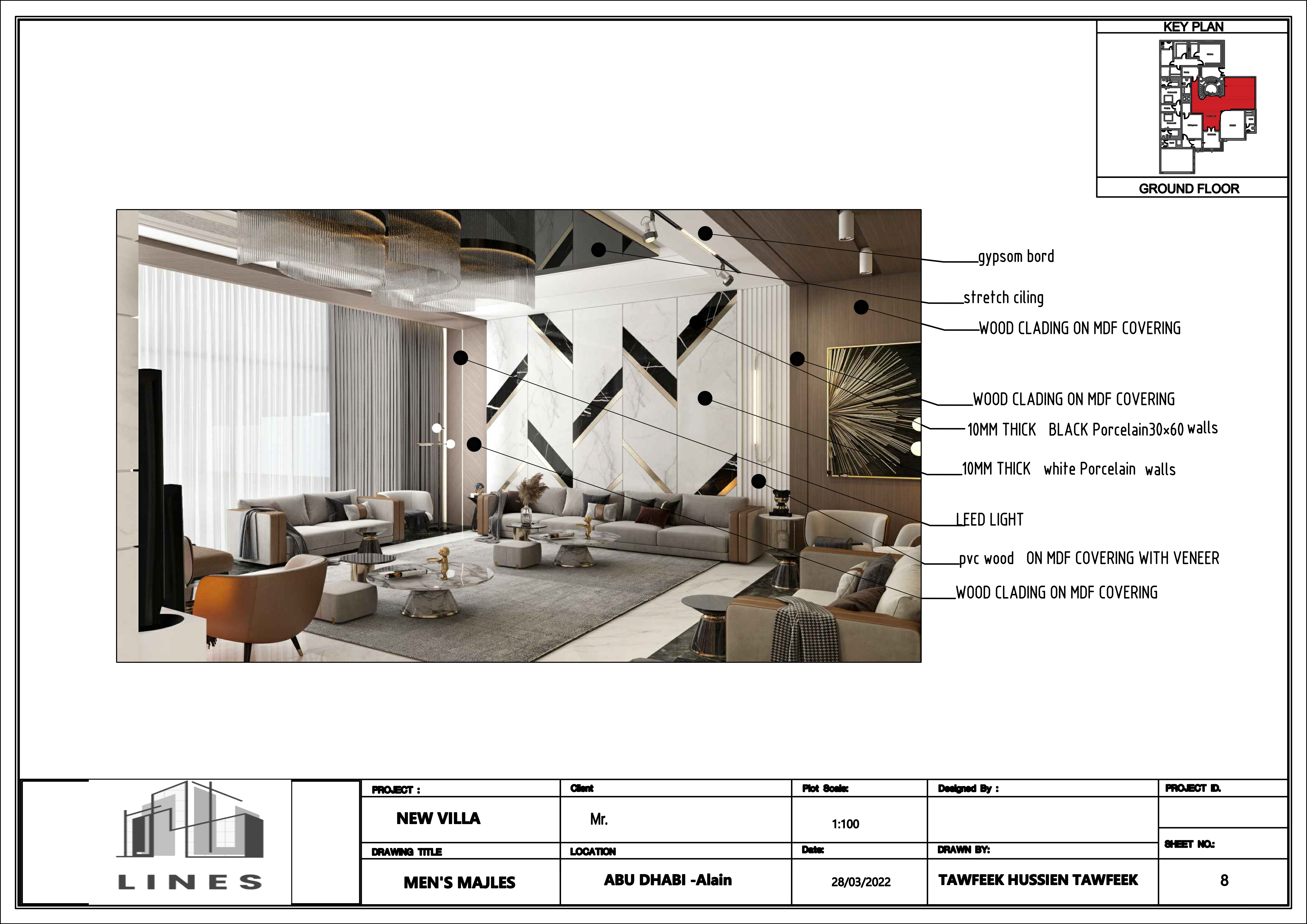 shop drawing for reception hall-7