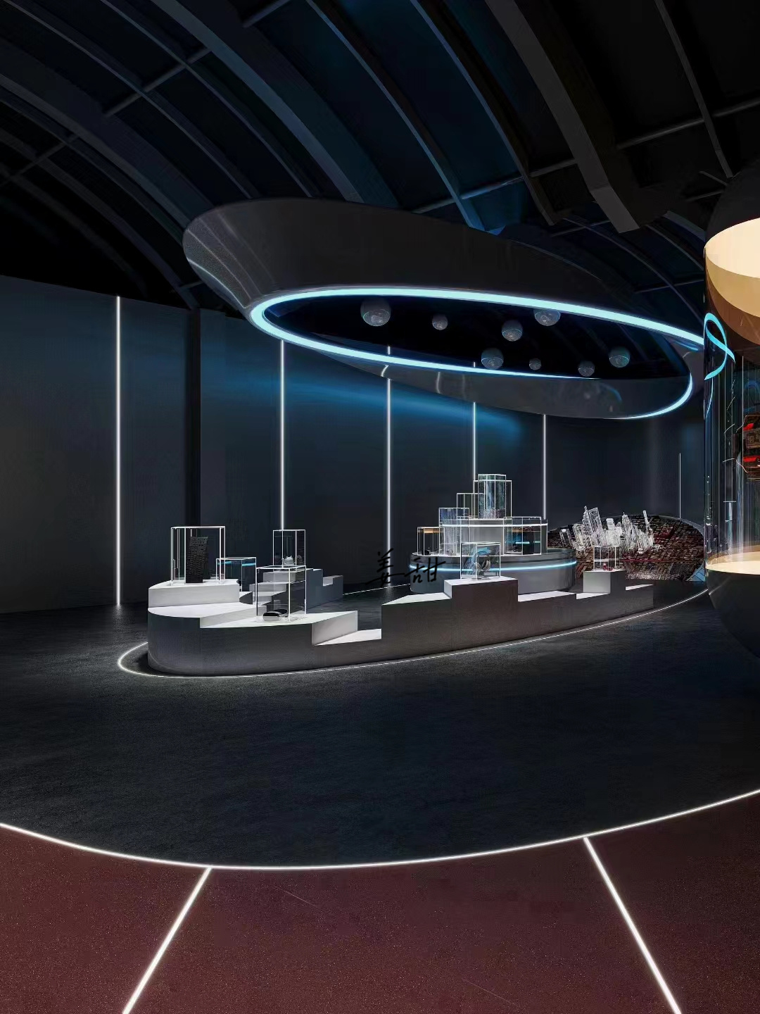 200㎡做了个酷炫的展厅｜科技感拉满-7