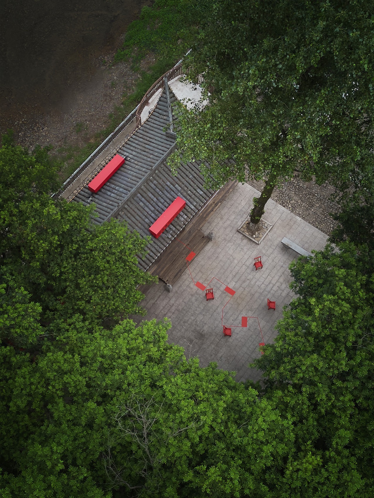 《月下赤亭》·旧景观亭的新生丨中国宣城丨舍近空间设计事务所-59