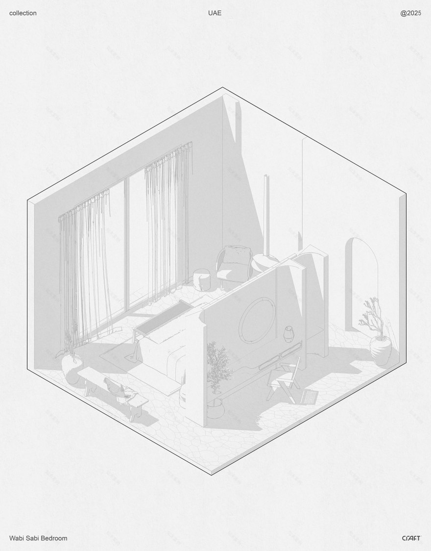 迪拜主卧设计丨阿联酋迪拜-13