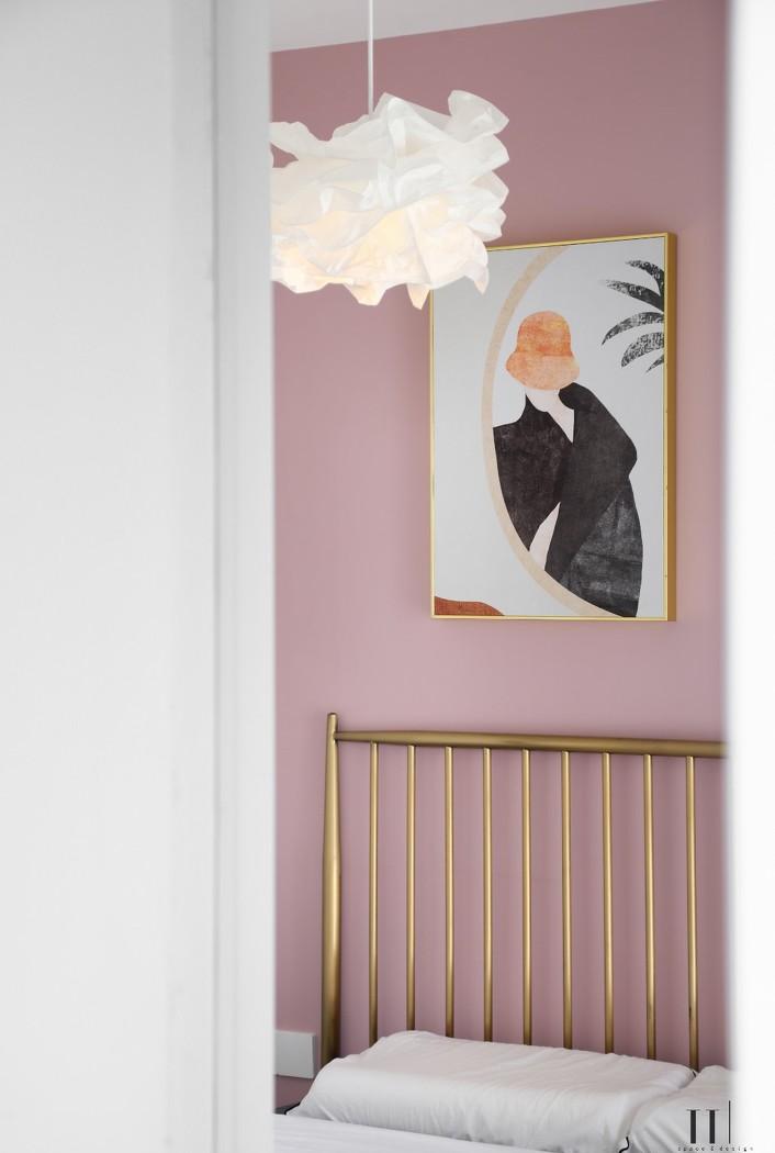 58 平米二手房重装 | 灰蓝茱萸粉的温馨小窝-41