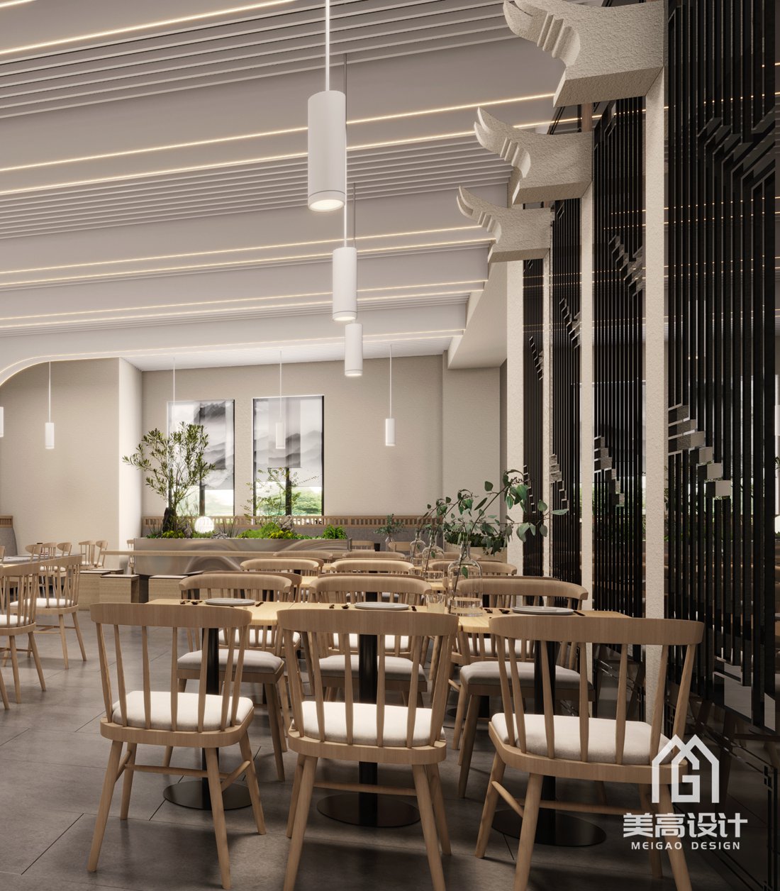 泉州师范学院食堂装修设计-3