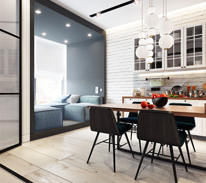 50㎡ LOFT 风女子公寓-4