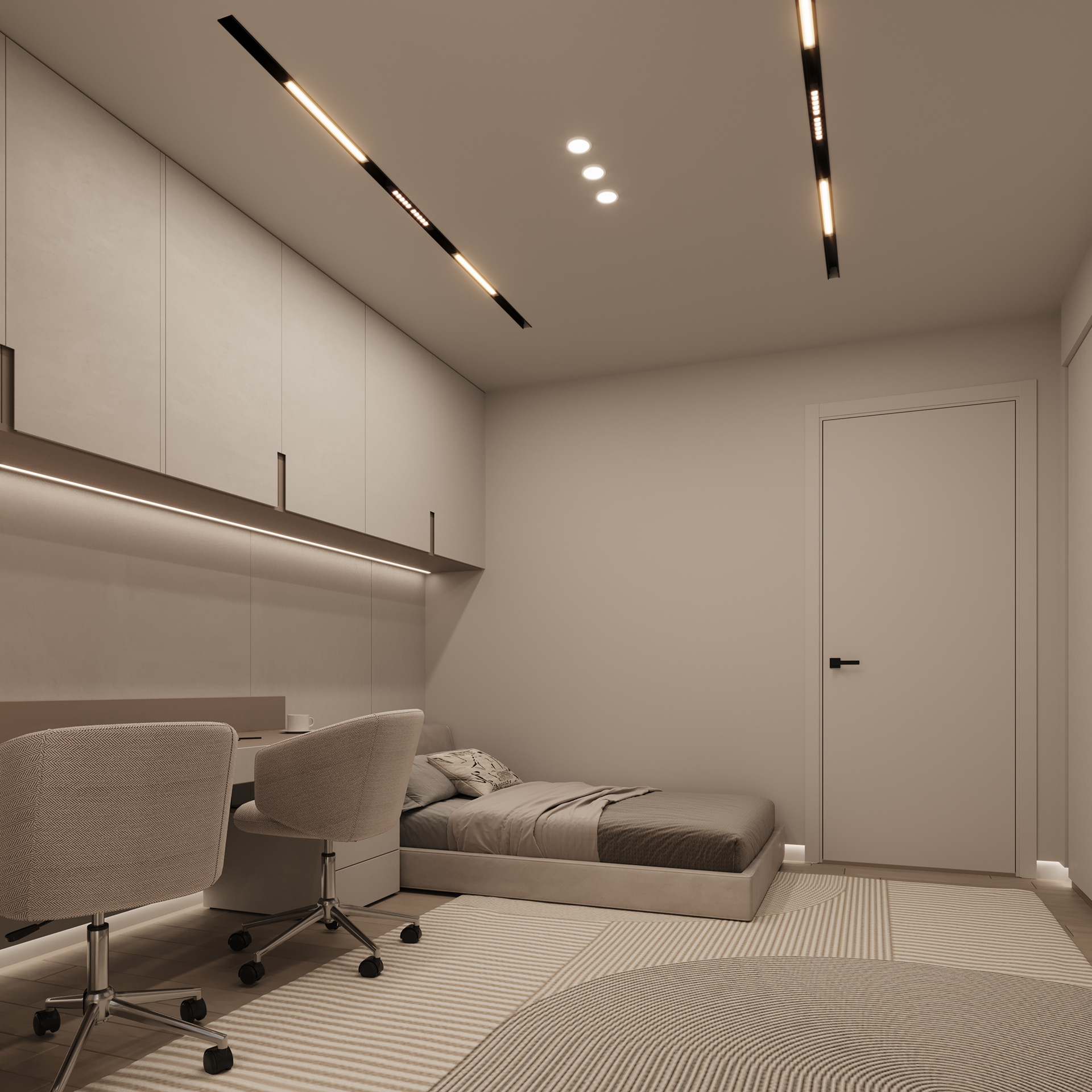 儿童卧室·简约风格丨Archt. Renad Ahmed-2