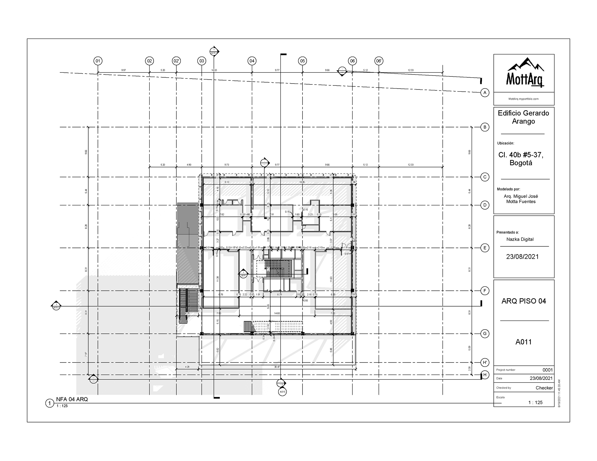 U Javeriana 艺术大楼建模-8