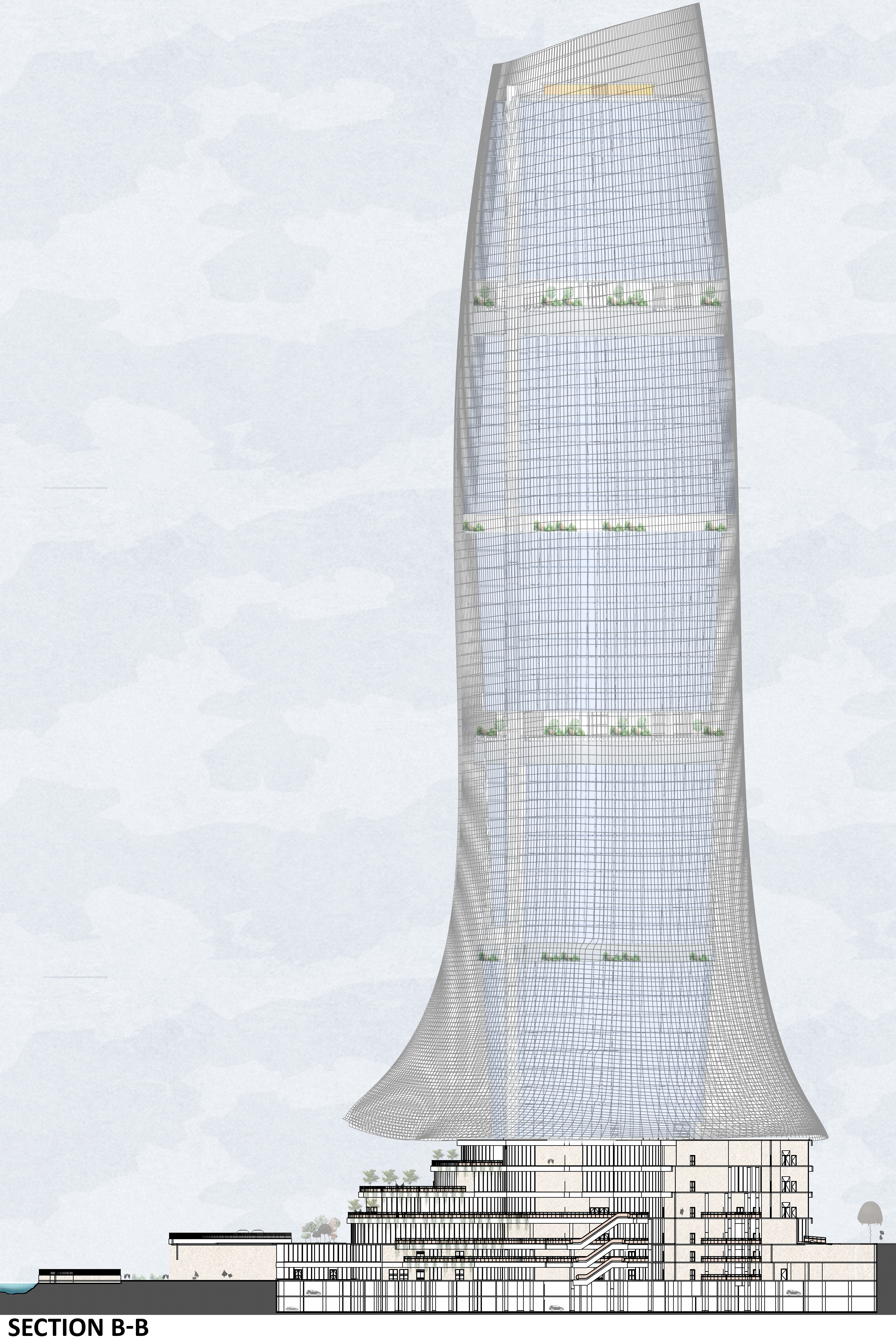 鹰标志性大厦丨埃及开罗丨Helwan University 建筑系-22