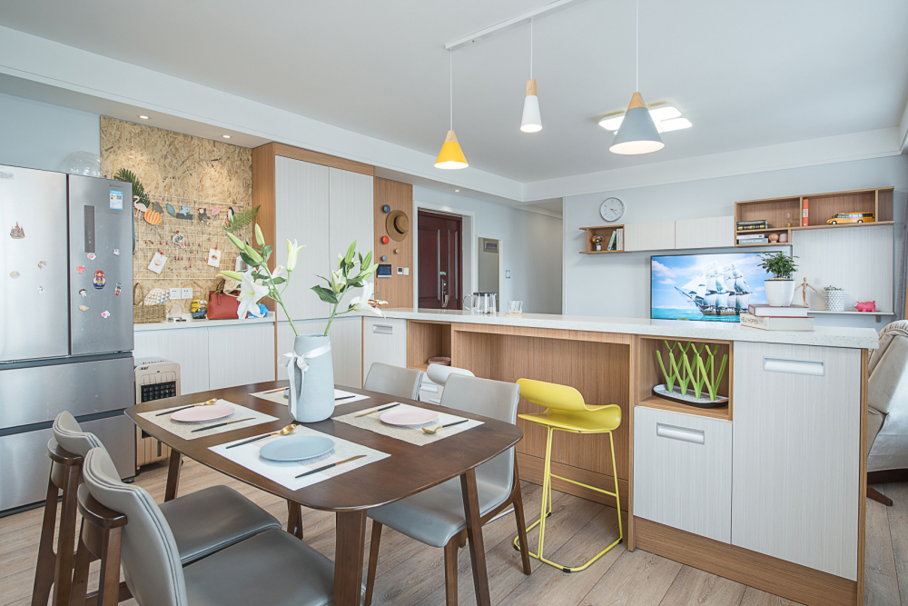 淄博绿城百合 127㎡无玄关收纳设计-19