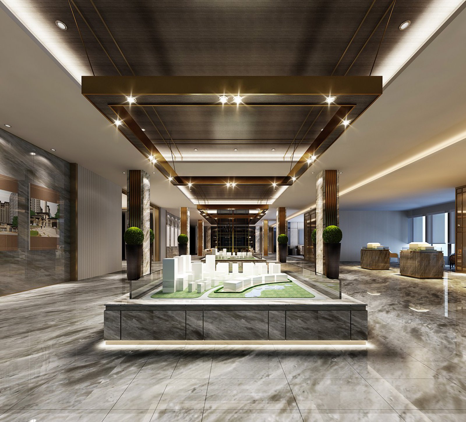 河南开封绿地城售楼处  彼勒建设-24