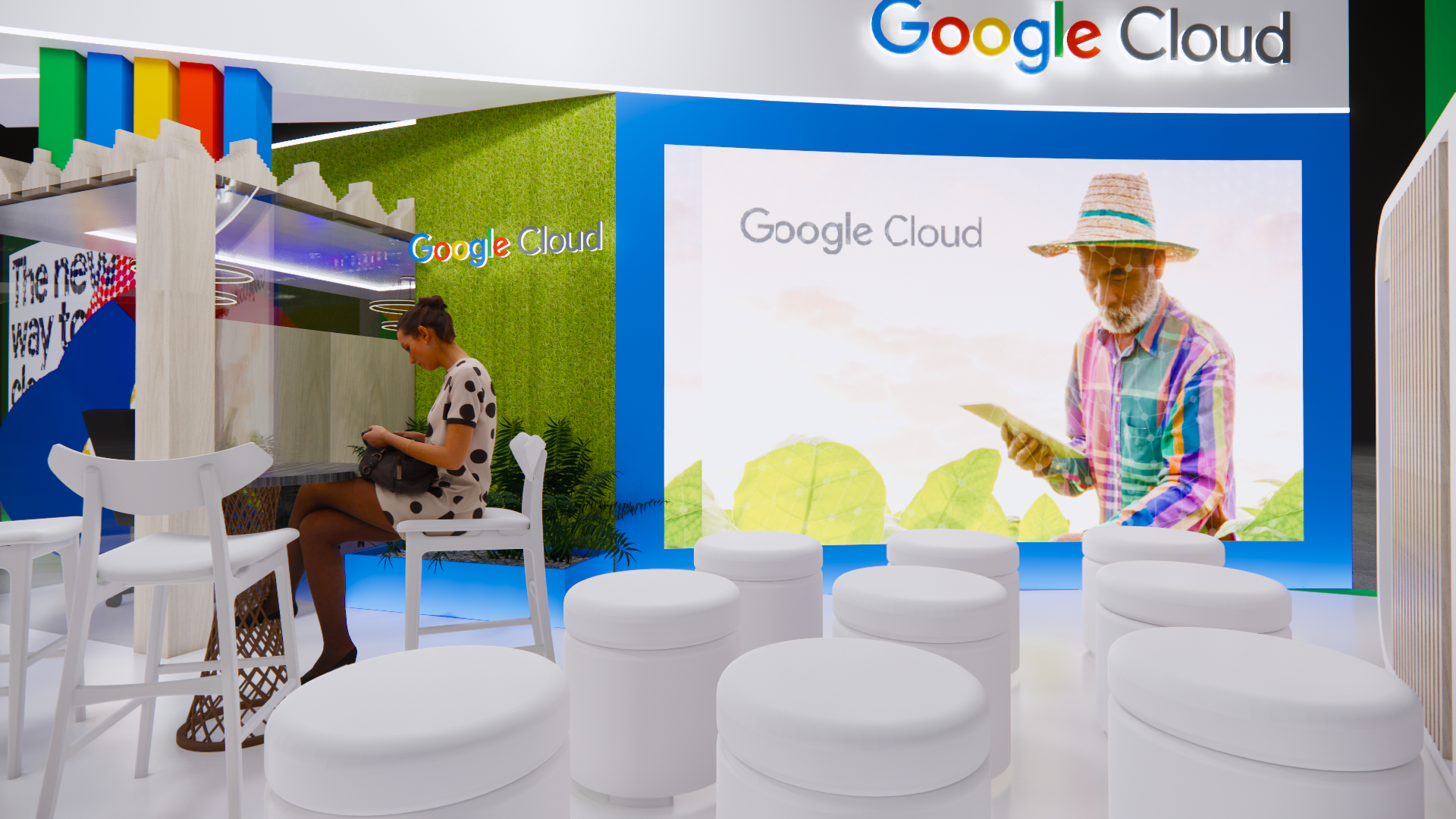 Google exhibition stand , event design-19