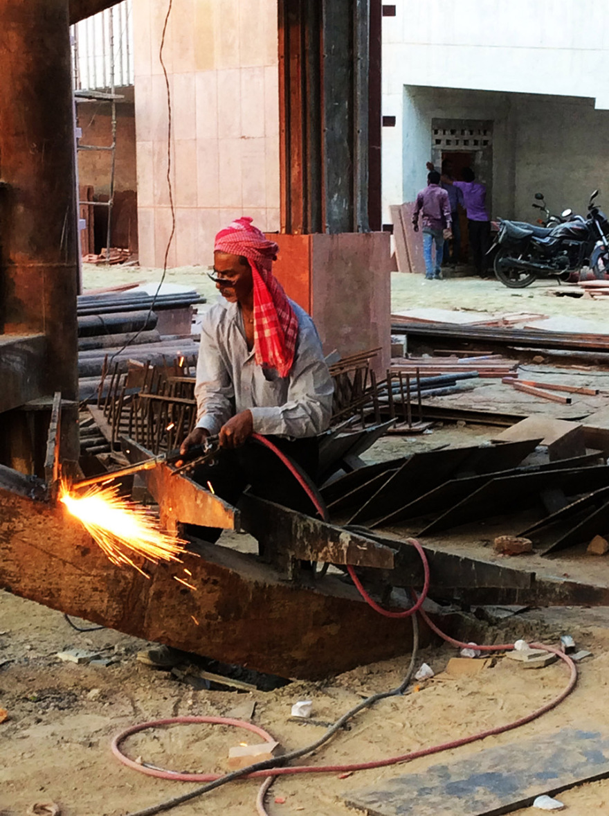 印度红拱螺旋城市市集-Avadh Shilpgram / Archohm Consults-82