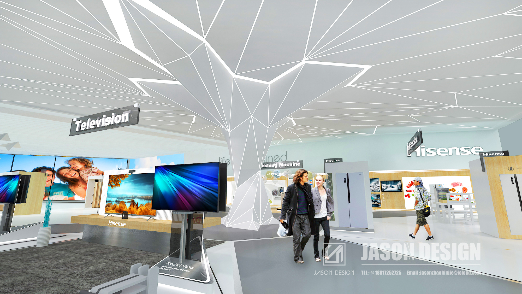 2017 年中国上海 AWE 海信展厅设计丨Jason zhao,YOYO pan-9