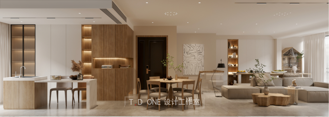 中南林樾的原木奶油风住宅丨T·D ONE 设计工作室-20