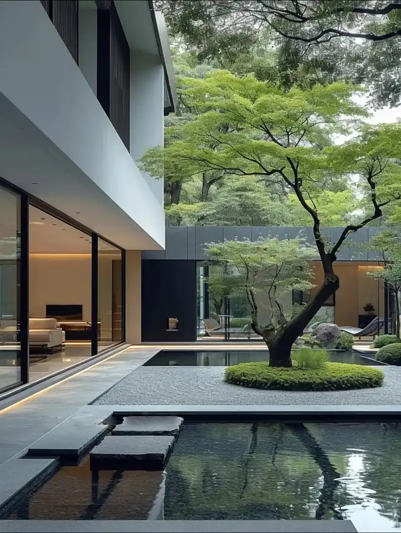 现代简约庭院设计-19