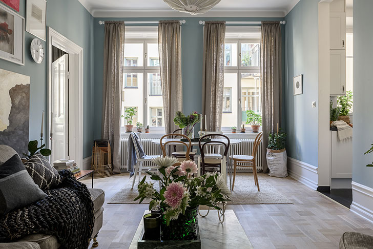 瑞典蓝色温馨小公寓（59 平米）-4