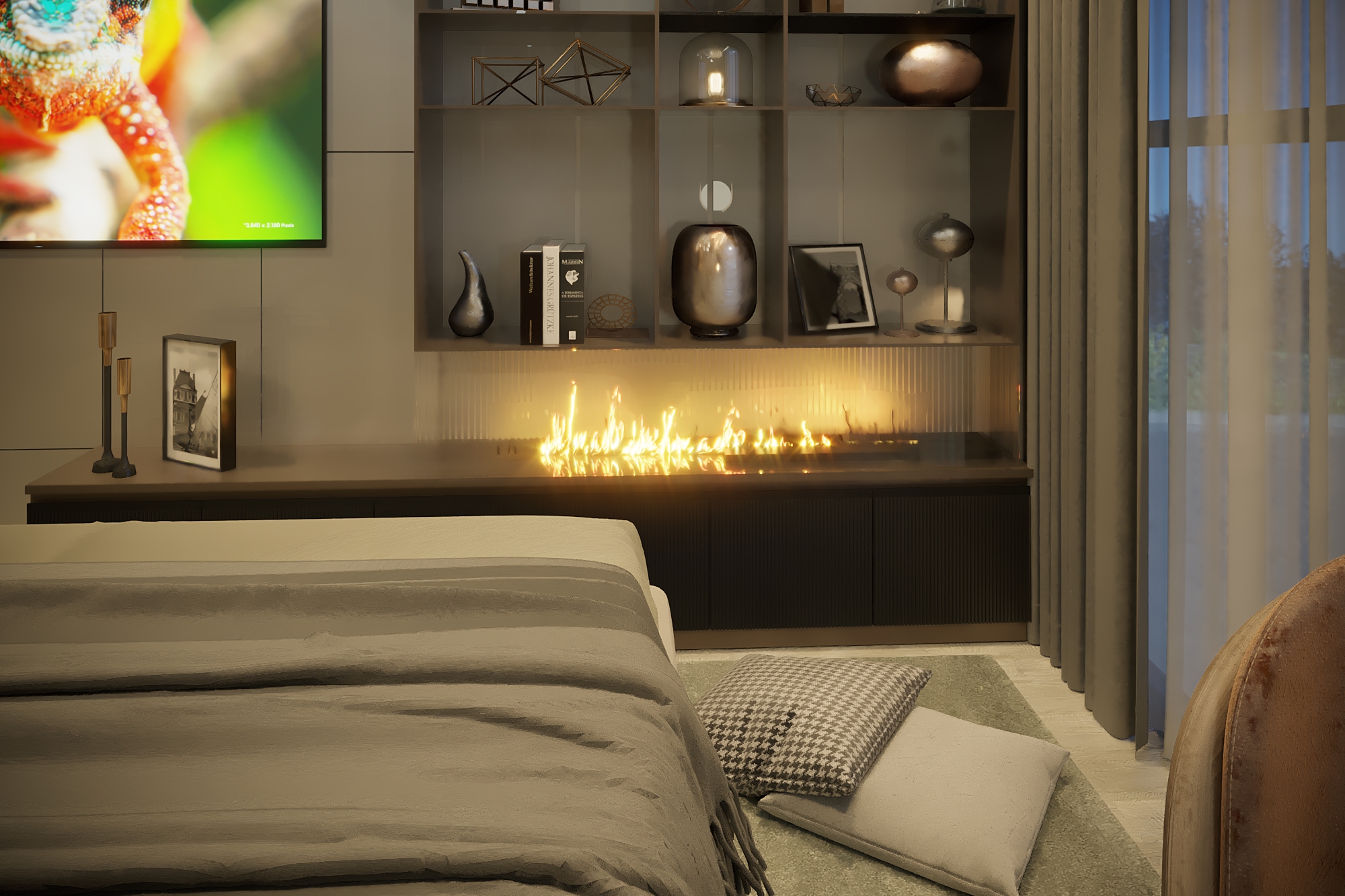 Bedroom Ultra Modern Corona Night Light 2021-7