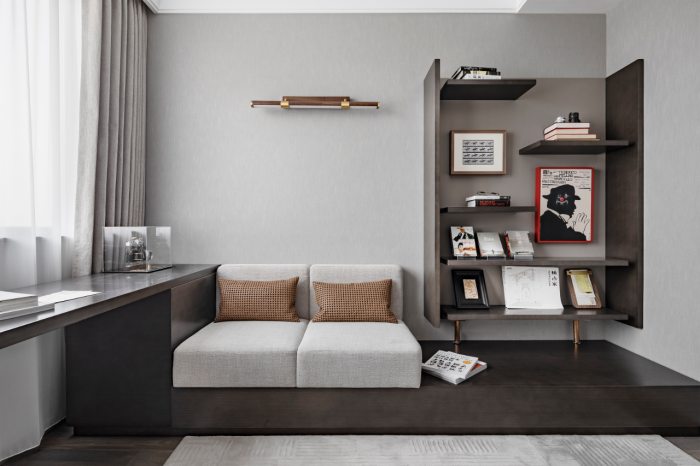 黑白灰的简约之美,璞辉设计打造现代质感住宅丨上海璞辉空间设计有限公司-37