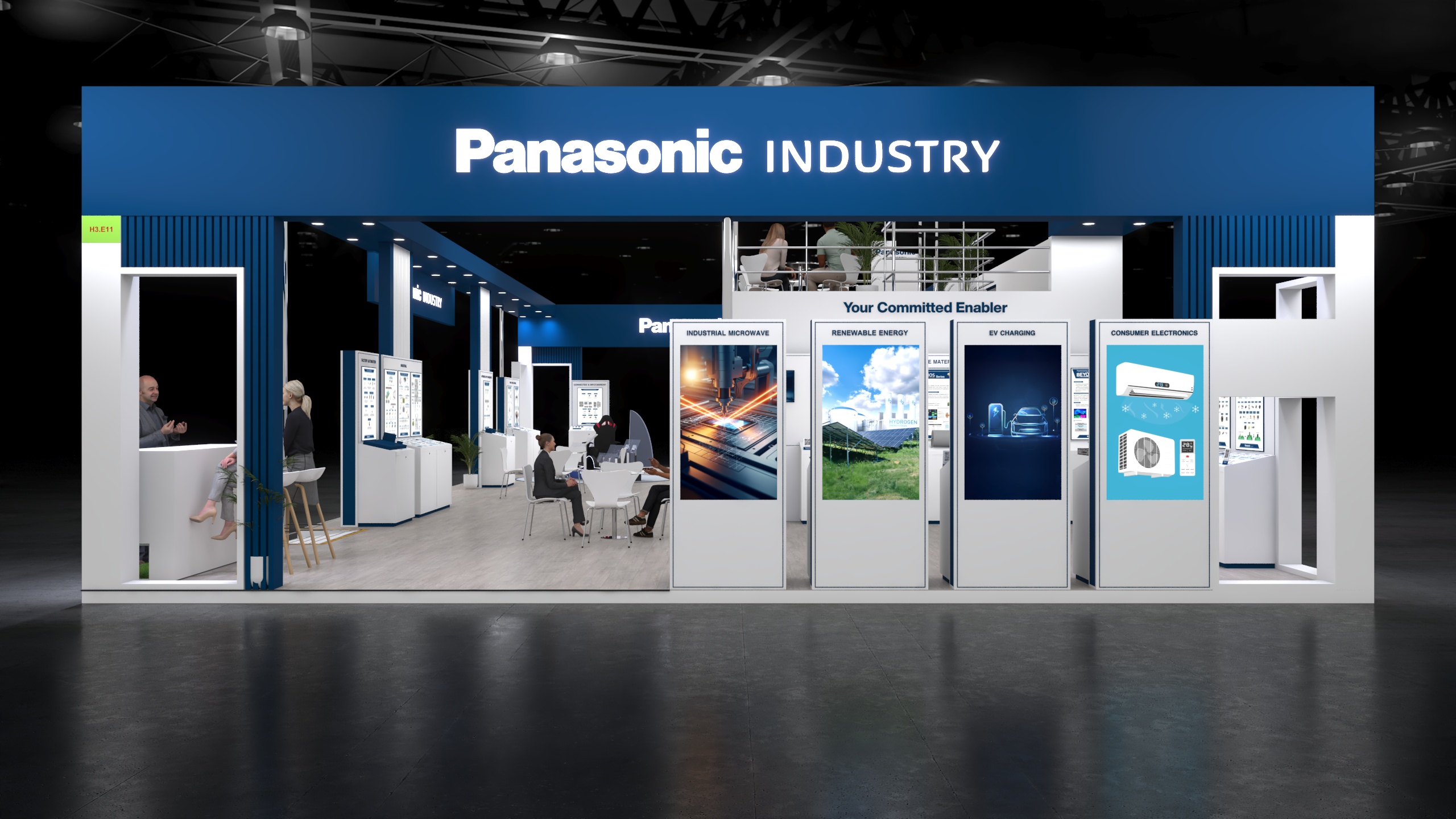 Panasonic Industries Electronica booth-1