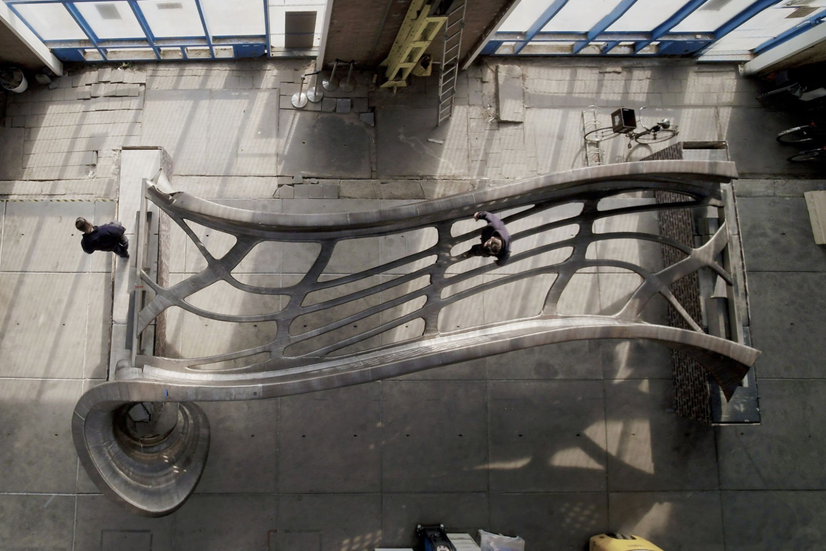 世界首个3D打印不锈钢桥丨荷兰阿姆斯特丹丨Joris Laarman Lab-18