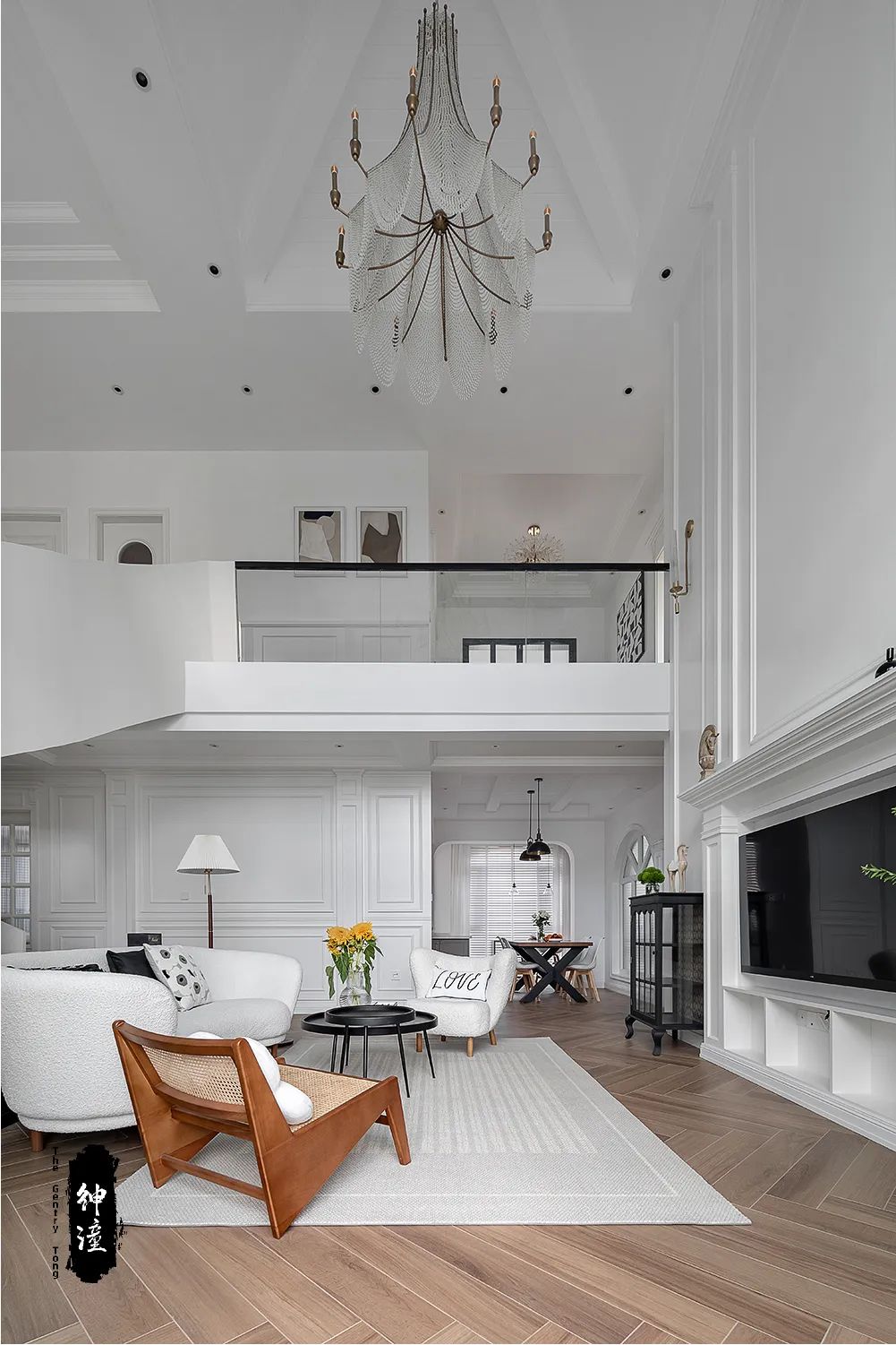 山水黔城简美风格跃层设计案例丨绅潼设计工作室-19