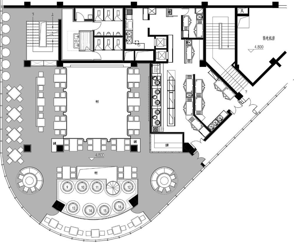 摩登江南精酿音乐餐厅丨中国杭州丨杭州无形有行室内设计有限公司-35