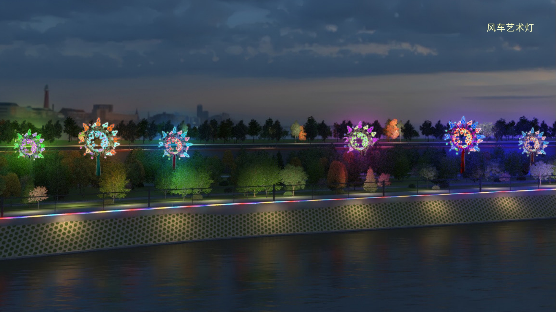 武乡马牧河河道亮化设计-21