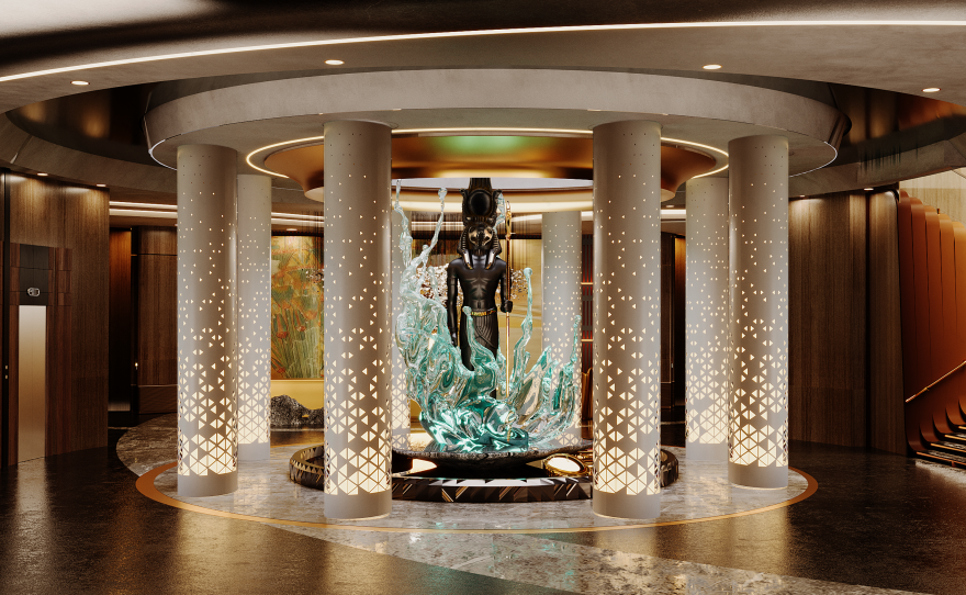 TAHRIR HOTEL 改造为“解放酒店”丨Helwan大学美术学院室内建筑系学生-11