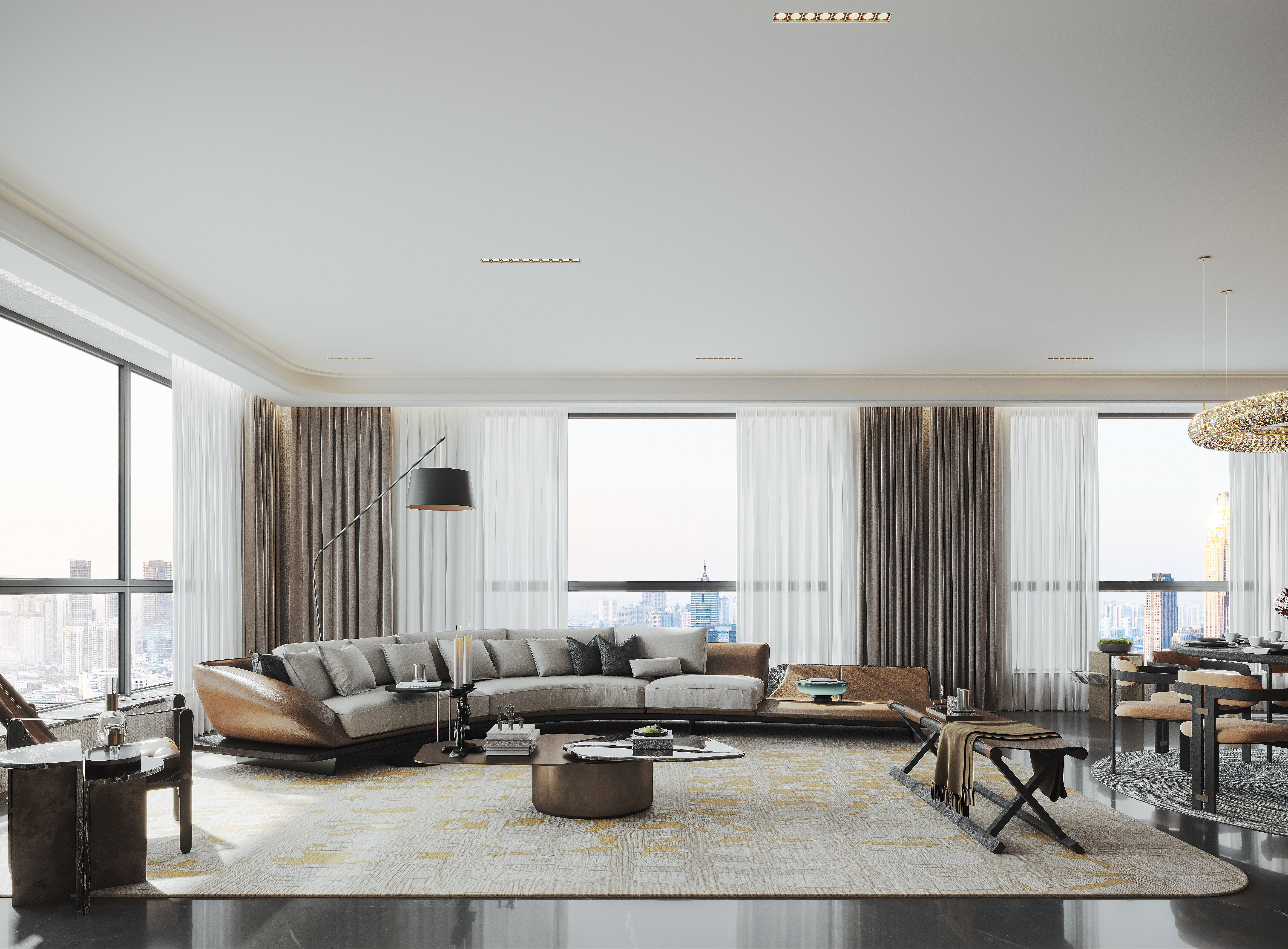 Rendering of a flat dining room-1